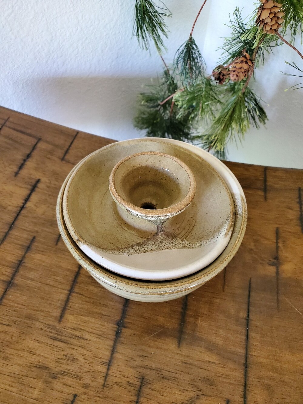 Hand Thrown Studio Pottery Game Hen Garlic Herb Roaster Planter Jewelry Holder - Picture 10 of 11